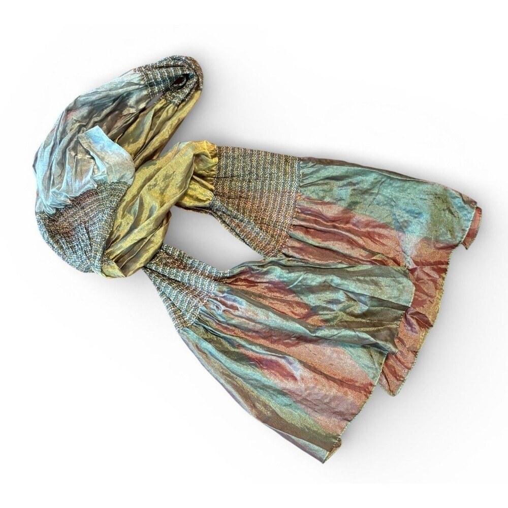 Iridescent Scarf - Green Tones -